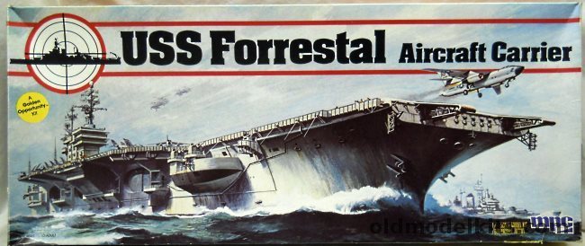 MPC 1/600 USS Forrestal CV59 Aircraft Carrier, 1-5301 plastic model kit